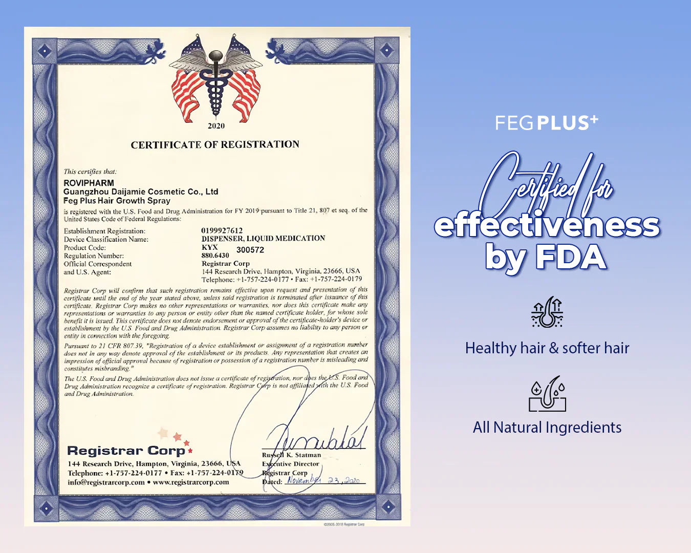 FEG Plus Hair Growth Spray (Original) - AR Store